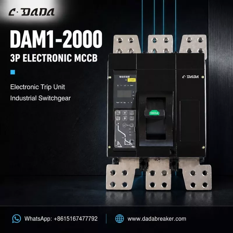 DAM1-2000 3P Electronic MCCB mo te Whakawhiti Ahumahi | C·DADA Hiko