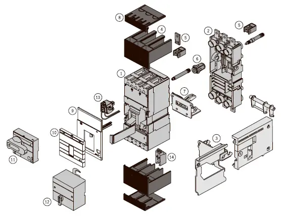 Fixed Type MCCB Moulded Case Circuit Breaker